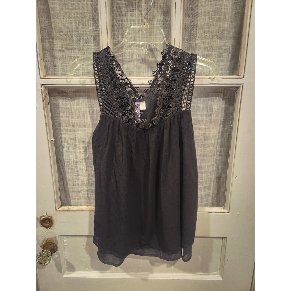 Alya Black Sleeveless Blouse Women's‎ Size XS